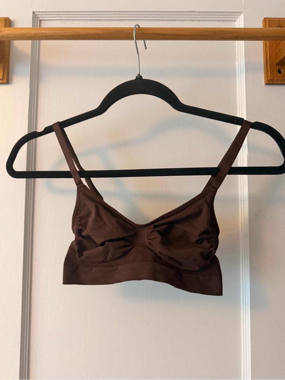 SKIMS Seamless Bralette in Chocolate